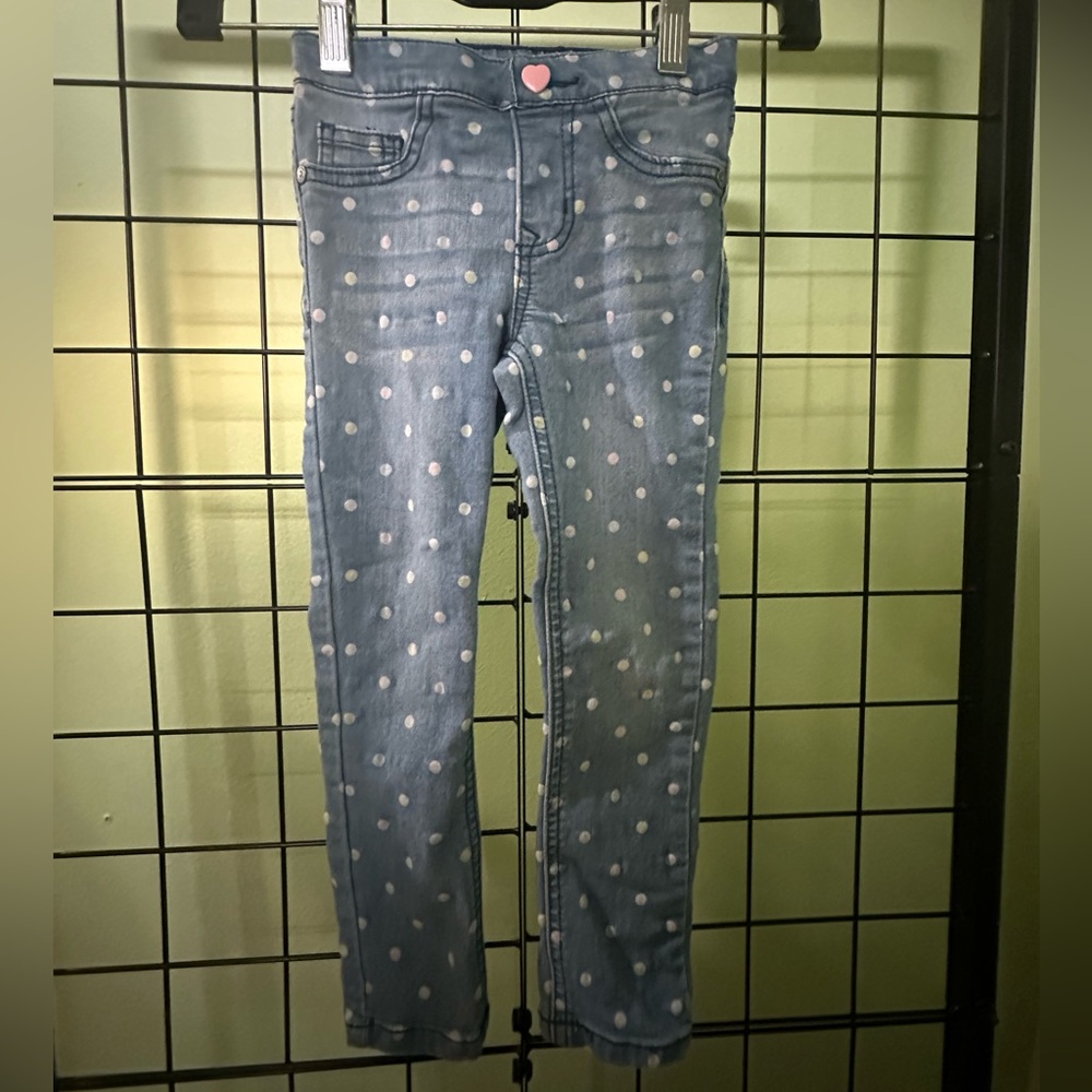 🌟GIRL Blue Polka Dot Jeans🌟